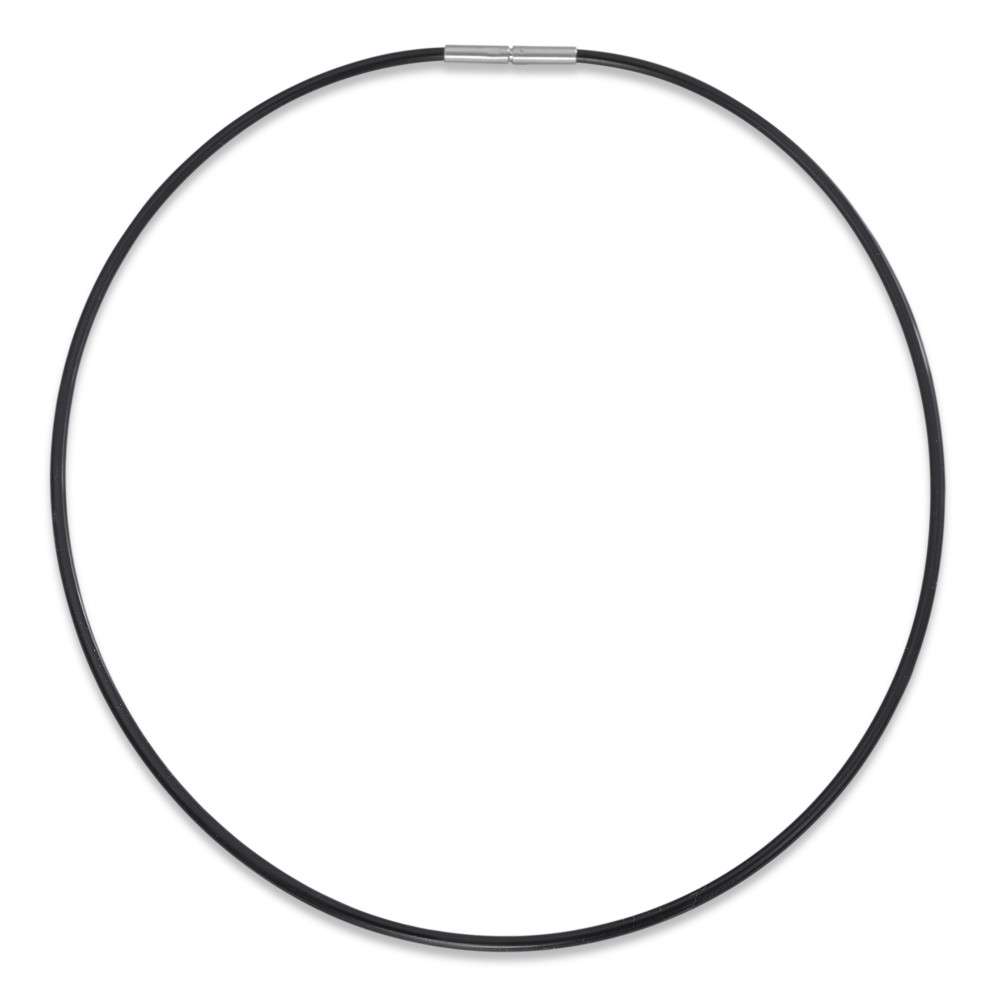 Collier Modernes Damen-Collier aus hochwertigem Kautschuk kombiniert mit robustem Edelstahlverschluss. Das schlichte, elegante Design macht es zum vielseitigen Accessoire für jeden Anlass. Hautfreundlich und leicht – perfekter Begleiter für stilbewusste Frauen. KA25/01-30-45