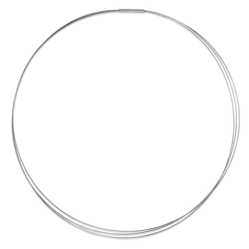 Collier Zeitlose Eleganz in modernem Design! Das 3-rangige Seilcollier DiaRa von TeNo vereint schlichte Raffinesse mit hochwertiger Verarbeitung. Gefertigt aus Edelstahl, besticht dieses in Deutschland hergestellte Collier durch seine filigranen Seilstränge, die sich perfekt an das Dekolleté anschmiegen. Der praktische Bajonettverschluss ø 2,2 mm sorgt für sicheren Halt und einfaches Anlegen. Ideal für einen puristischen Look oder als Basis für edle Anhänger.
 SSE50/003-20-40