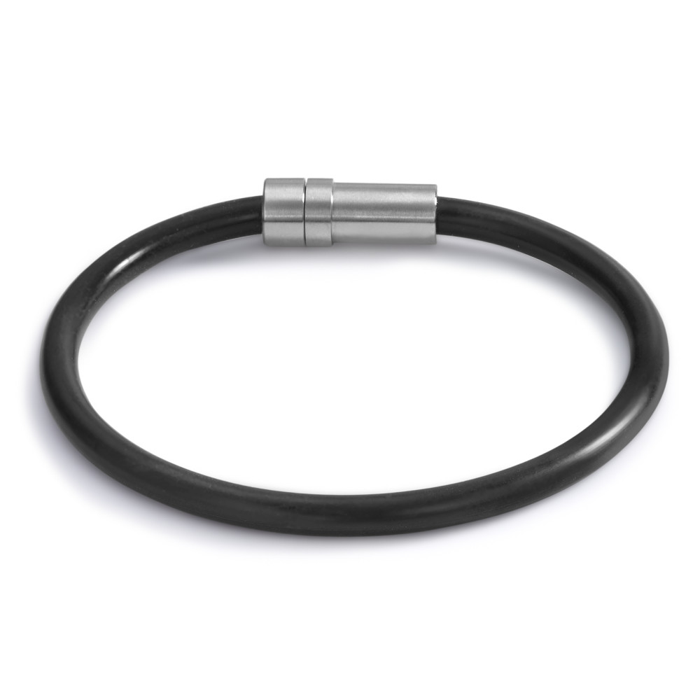 Armband Das TeNo collect Basis Kautschukarmband überzeugt durch sein minimalistisches Design und hochwertige Verarbeitung. Der robuste Edelstahlverschluss mit dem innovativen TeNo Safe Lock System sorgt für sicheren Halt und einfache Handhabung. Das Armband besteht aus einer hautverträglichen, flexiblen Kautschukmischung, die langlebig, beständig und angenehm zu tragen ist. Perfekt als Basis für individuelle Anhänger oder schlicht als zeitloses Accessoire für den Alltag. 025.0500.19