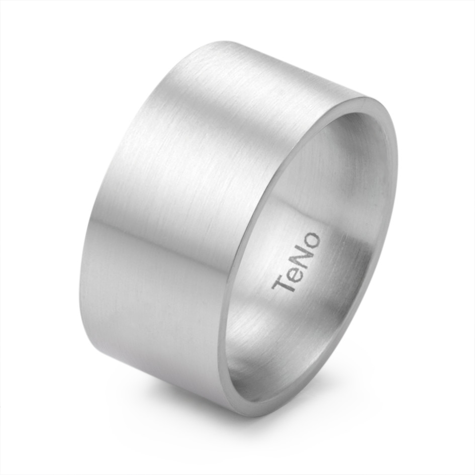 Fingerring Der markante YuMa Herrenring von TeNo aus hochwertigem Edelstahl besticht durch seine breite, mattierte Oberfläche, die innen und aussen gerade gestaltet ist. Made in Germany, vereint dieser Ring handwerkliche Präzision und modernes Design. Perfekt für eine persönliche Gravur, um diesem Schmuckstück eine individuelle Note zu verleihen. Ein ideales Accessoire für stilbewusste Männer, die Wert auf Qualität und Einzigartigkeit legen. 069.1200.XX