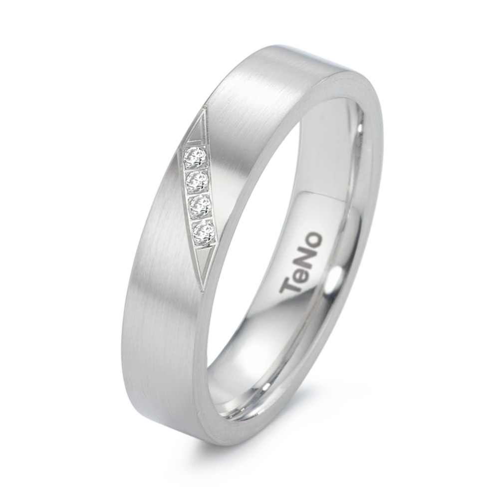 Fingerring Moderner Purismus trifft auf funkelndes Detail: Dieser Ring von TeNo aus mattiertem Edelstahl besticht durch seine klare Form und eine diagonal eingefasste Reihe von strahlenden Diamanten. Die reduzierte Linienführung wird durch das gezielte Funkeln elegant gebrochen - ein Schmuckstück mit architektonischer Ausstrahlung und subtiler Raffinesse. Ideal für alle, die klare Formen mit einem Hauch Glanz lieben.








 069.18P07.XX