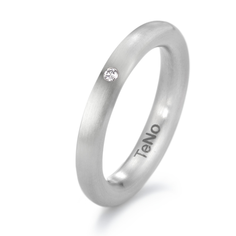 Fingerring Eleganter Damen-Fingerring aus hochwertigem Edelstahl mit einem funkelnden Diamanten. Das minimalistische Design sorgt für zeitlosen Chic und macht den Ring zum perfekten Accessoire für jeden Anlass. Robuste Verarbeitung und edle Optik in einem Schmuckstück. 069.0512.XX