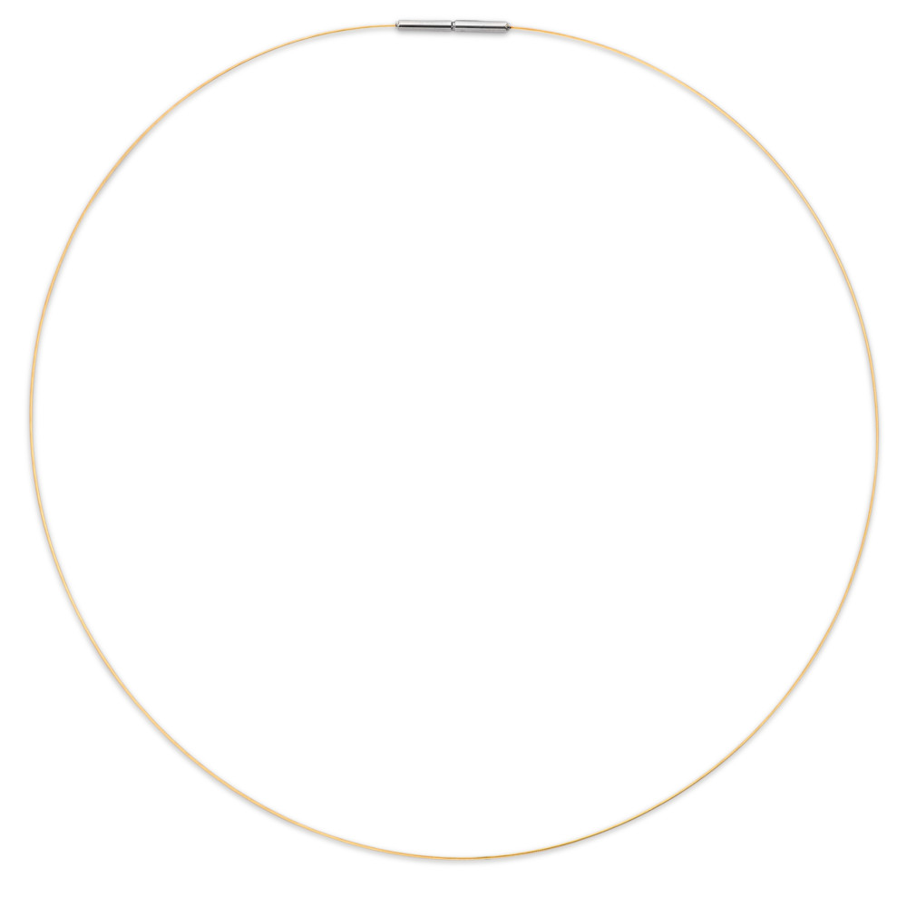 Collier Zeitlose Eleganz in modernem Design! Das Seilcollier DiaRa von TeNo vereint schlichte Raffinesse mit hochwertiger Verarbeitung. Gefertigt aus gelb vergoldetem Edelstahl, besticht dieses in Deutschland hergestellte Collier durch sein filigranes Erscheinungsbild und schmiegt sich perfekt an das Dekolleté an. Der praktische Bajonettverschluss sorgt für sicheren Halt und einfaches Anlegen. Ideal für einen puristischen Look oder als Basis für edle Anhänger.
 SSE50/001Pl-18-42