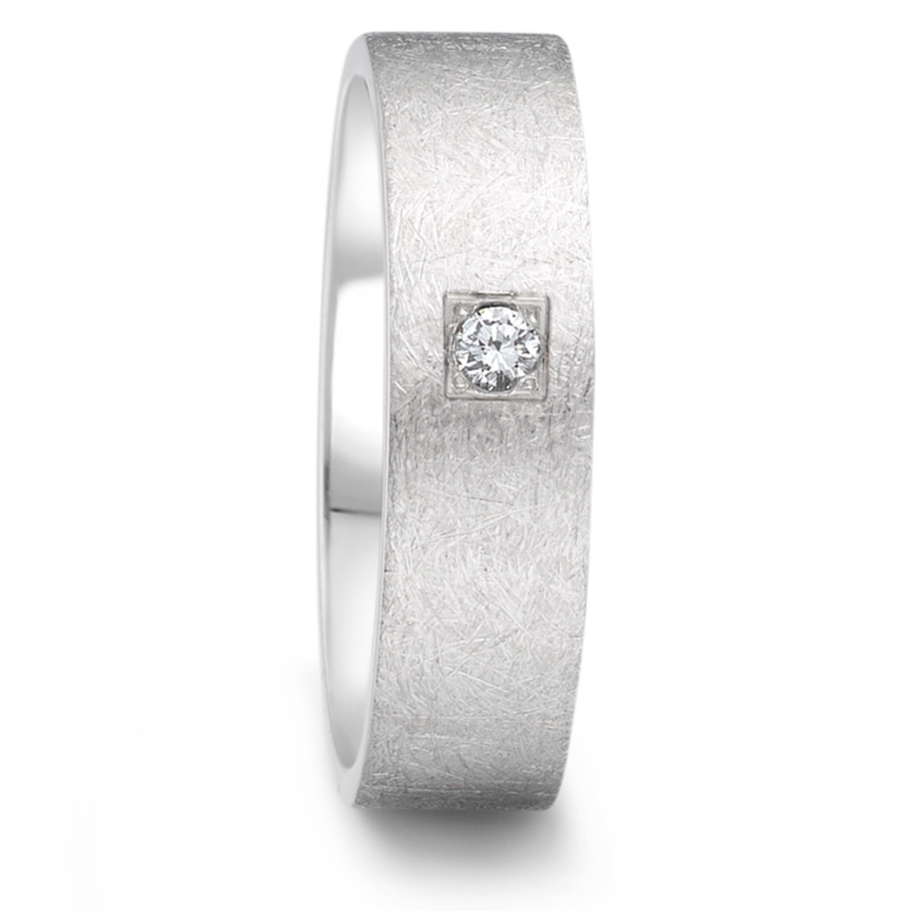 Partnerring TeNo Ring TaMoR eismatt mit Brillant 0,06 ctTW/si in Pavéefassung 069.13P02.D52.XX