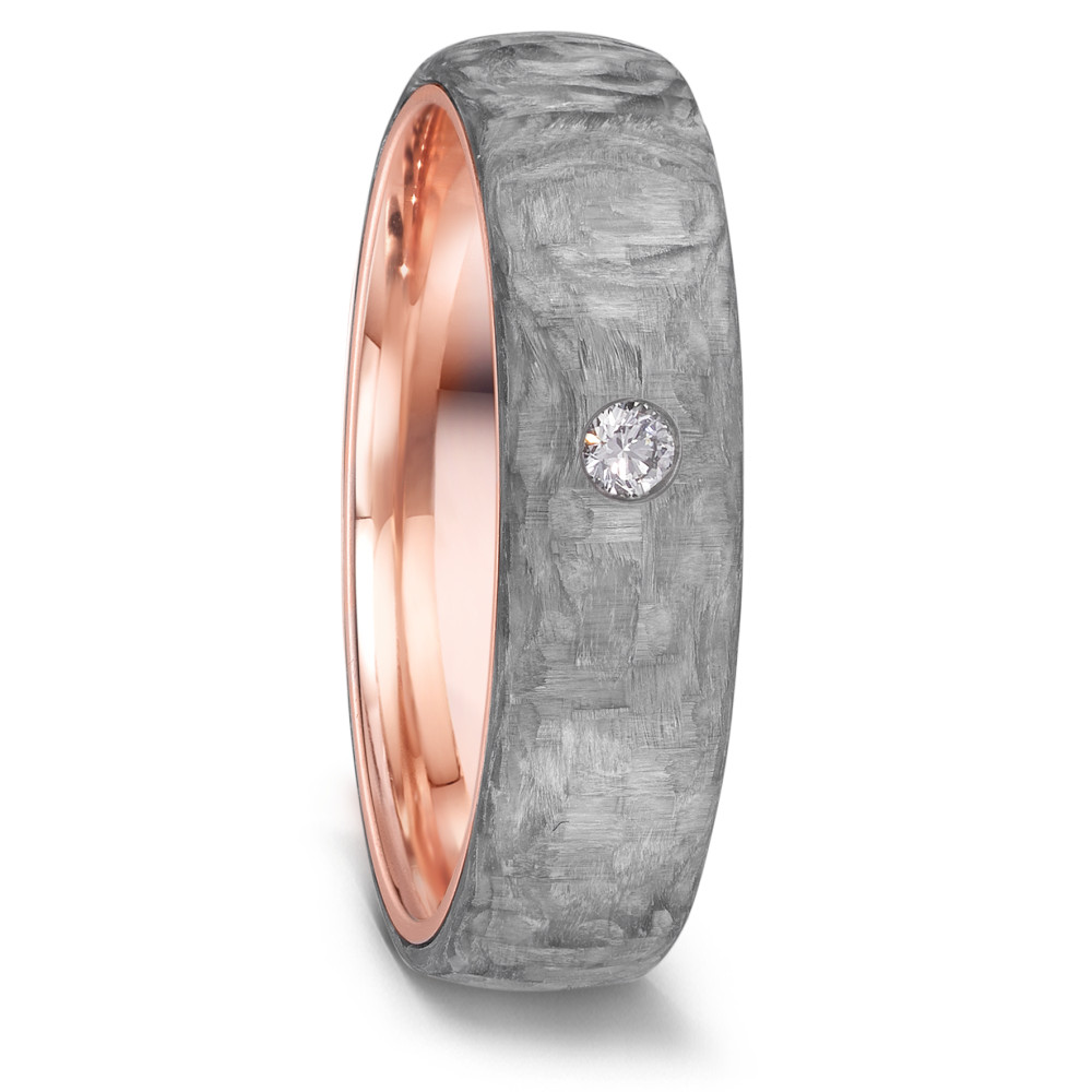 Partnerring TeNo Love Rings sind aussergewöhnliche Partnerringe und Trauringe von besonderer Raffinesse. Das schlichte und zeitlose Design macht diese Manufaktur-Ringe zur perfekten Wahl für einen modernen Lifestyle. Beim Modell ECSTATIC wird die massiv goldene Ringschiene von eleganter Grey Carbon-Ummantelung umgeben. Wählen Sie aus fünf Ringbreiten von 3, 4, 5 und 6 mm sowie über 500 Diamant-Varianten. 52661/001/DA5/N579