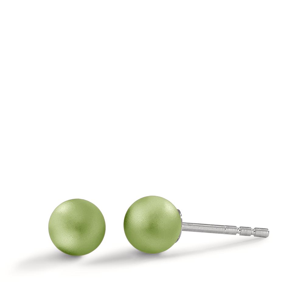 Ohrstecker Modische Damen Ohrstecker aus hochwertigem Edelstahl mit einer stilvollen Aluminium-Kugel in zartem Grün. Leicht, langlebig und hautfreundlich – perfekt für den Alltag oder besondere Anlässe. Setzen Sie ein dezentes, elegantes Statement mit diesem zeitlosen Schmuckstück.