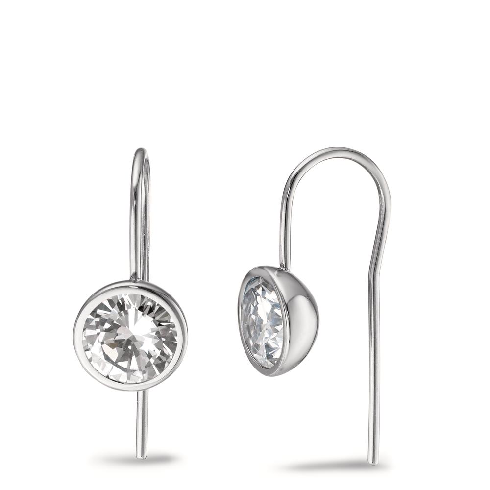 Ohrhänger Elegante Damen Ohrhänger aus hochwertigem Edelstahl, verziert mit funkelnden Zirkonia-Steinen. Die schlichte, moderne Form sorgt für einen zeitlosen Look und macht diese Ohrringe zum perfekten Accessoire für jeden Anlass – von Alltag bis Abendveranstaltung. Pflegeleicht & langlebig.
