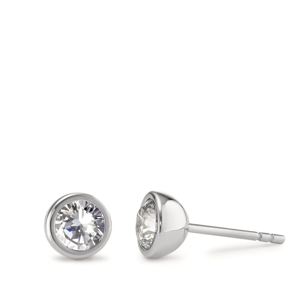 Ohrstecker Minimalistisch, edel und markant: Die funkelnden Zirkonia und das puristische Design unterstreichen die Eleganz dieser Ohrstecker. Sie sind in verschiedenen Farbnuancen erhältlich, %u2013 so ist man für jeden Look & Style gut gerüstet. Ein dezenter Gleitverschluss erleichtert das An- und Abnehmen der Ohrstecker. 