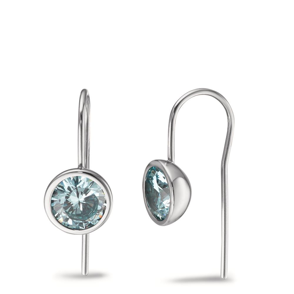 Ohrhänger Zart, frisch und glamourös: Diese zeitlosen Ohrhänger sind das glanzvolle Finish für jeden femininen Look- ein strahlender Auftritt ist damit garantiert! Mit ihren funkelnden Zirkonia in erfrischendem Aqua Blue sind sie ideal kombinierbar mit allen Armbändern, Halsketten und Charm-Anhängern aus der Joy Linie von TeNo. 
