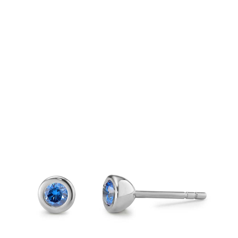 Ohrstecker Elegante Damen-Ohrstecker aus hochwertigem Edelstahl mit strahlenden blauen Zirkonia-Steinen. Zeitloses Design, das sich perfekt für jeden Anlass eignet. Hautfreundlich, langlebig und einfach zu kombinieren – ein stilvolles Accessoire für Ihren Look.