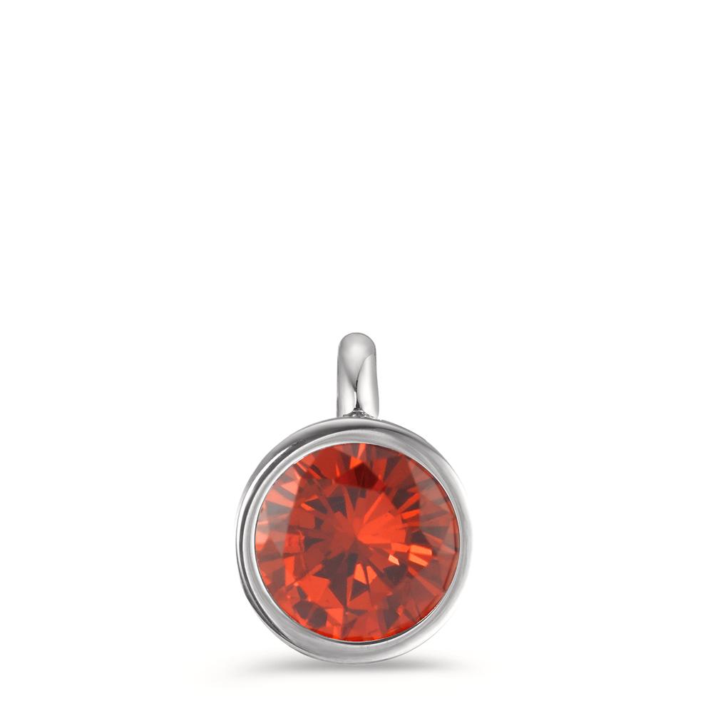 Anhänger Zeitgemässes Design, Farbe pur und hohe Qualität: Ein leuchtend roter Zirkonia und puristische Konturen unterstreichen die Eleganz dieses Anhängers aus glänzendem Edelstahl. In der Joy Kollektion von TeNo Design werden generell hochwertige Materialien wie premium Diamond Cut-Zirkonia sowie Echtgold-IP Beschichtungen verwendet. Für welches Schmuckstück man sich auch entscheidet, ein glanzvoller und eleganter Auftritt ist garantiert. 