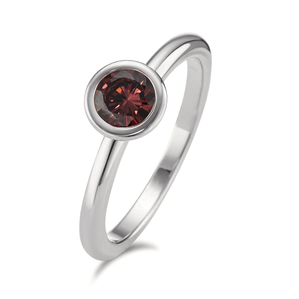 Fingerring Zierlich, elegant und wunderschön: Der kleine Joy-Ring in minimalistisch schlichtem Design besticht durch das farbintensive Strahlen eines funkelnden Zirkonia-Steines. Dieser Ring aus glänzendem Edelstahl mit granatrotem Top ist ein wahrer Schatz, der jeden Look stilsicher unterstreicht. Kombiniert mit anderen Joy Schmuckstücken ergibt er ein stimmiges Bild voller Farbkraft. Kreativ sein, Individualität ausleben, den ganz persönlichen Stil verwirklichen  all dies ist möglich mit Joy von TeNo. 