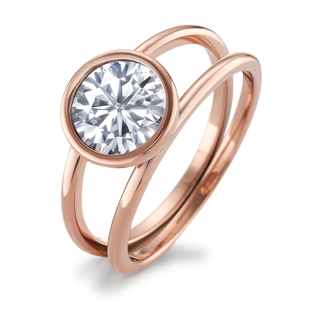 Fingerring Einzigartig, prächtig und brillant: Das Design dieses Joy Rings mit seinem herrlich funkelnden Zirkonia Top ist alles andere als gewöhnlich. Aus Edelstahl in Roségold gefertigt ist er ein klassisches Must-have und ideal kombinierbar mit allen Schmuckstücken der TeNo-Joy-Familie. Ob Armbänder, Charm-Anhänger, Ketten, Ohrschmuck, Colliers oder feine Gliederketten. Kreativ sein, Individualität ausleben, den ganz persönlichen Stil verwirklichen  all dies ist möglich mit Joy von TeNo. 