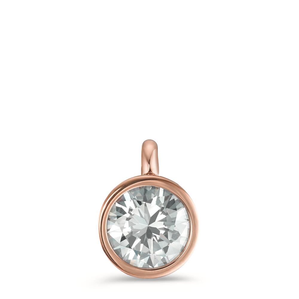 Anhänger Zeitgemässes Design, pure Form und flexibel kombinierbar: Dieser roségoldfarbene Kettenanhänger aus glänzendem Edelstahl kann wahlweise an Ketten, Seilcolliers und Armbändern getragen werden. Mit seinem funkelnd weissen Zirkonia lässt er sich auf alle Verschlüsse bis zu 2,9 mm Durchmesser hervorragend auffädeln. Sämtliche TeNo-Charm-Anhänger der Joy Familie können nach Lust und Laune gemischt werden. Ob gross oder klein in unterschiedlichen Farben oder Ton-in-Ton. 