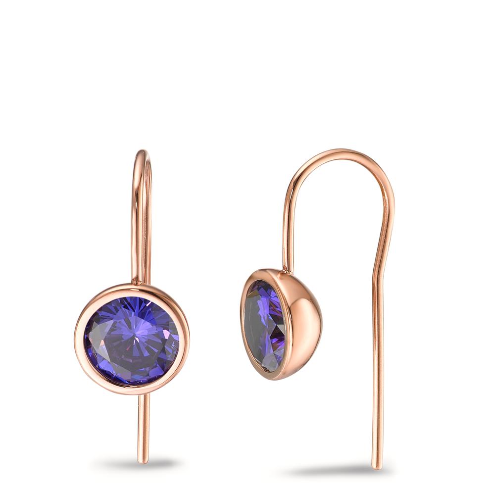 Ohrhänger Farbenfroh, verspielt und voller Magie: Diese funkelnden Ohrhänger in Roségold aus Edelstahl sind das glanzvolle Finish für jeden femininen Look %u2013 ein glamouröser Auftritt ist damit garantiert! Mit violettfarbenen Zirkonia im Premium Diamond Cut sind sie ideal kombinierbar mit allen Armbändern, Halsketten und Charm-Anhängern aus der Joy Linie von TeNo. 