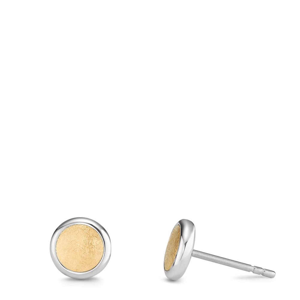 Ohrstecker Puristisch, stilvoll und filigran: Bei diesen Elyna Ohrsteckern von TeNo Design steht elegantes Gold im Fokus. Ob im Büro oder auf der Party in Szene gesetzt - sie sind immer echte Eyecatcher. Dank ihres kontrastreichen Mixes aus eismatter und polierter Oberfläche im Bicolor Look entfalten sie ihre volle Wirkung - auch ganz ohne Funkeln und Glitzern. 