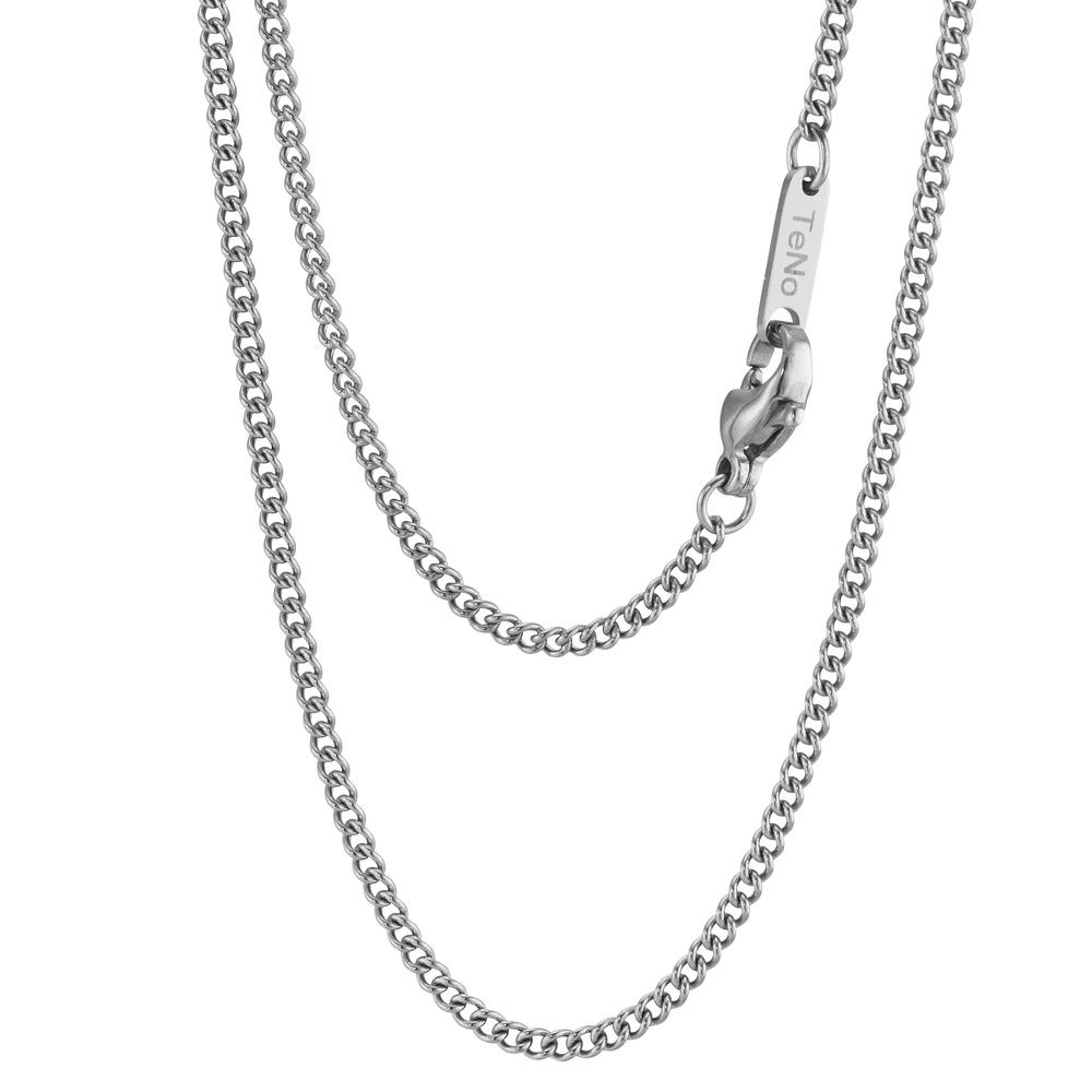 Halskette Diese zeitlose Halskette aus hochwertigem Edelstahl überzeugt durch ihr schlichtes, elegantes Design. Robust und langlebig ist sie perfekt für den täglichen Gebrauch. Der praktische Karabinerverschluss sorgt für sicheren Halt und macht die Kette zum idealen Accessoire für jeden Anlass. 