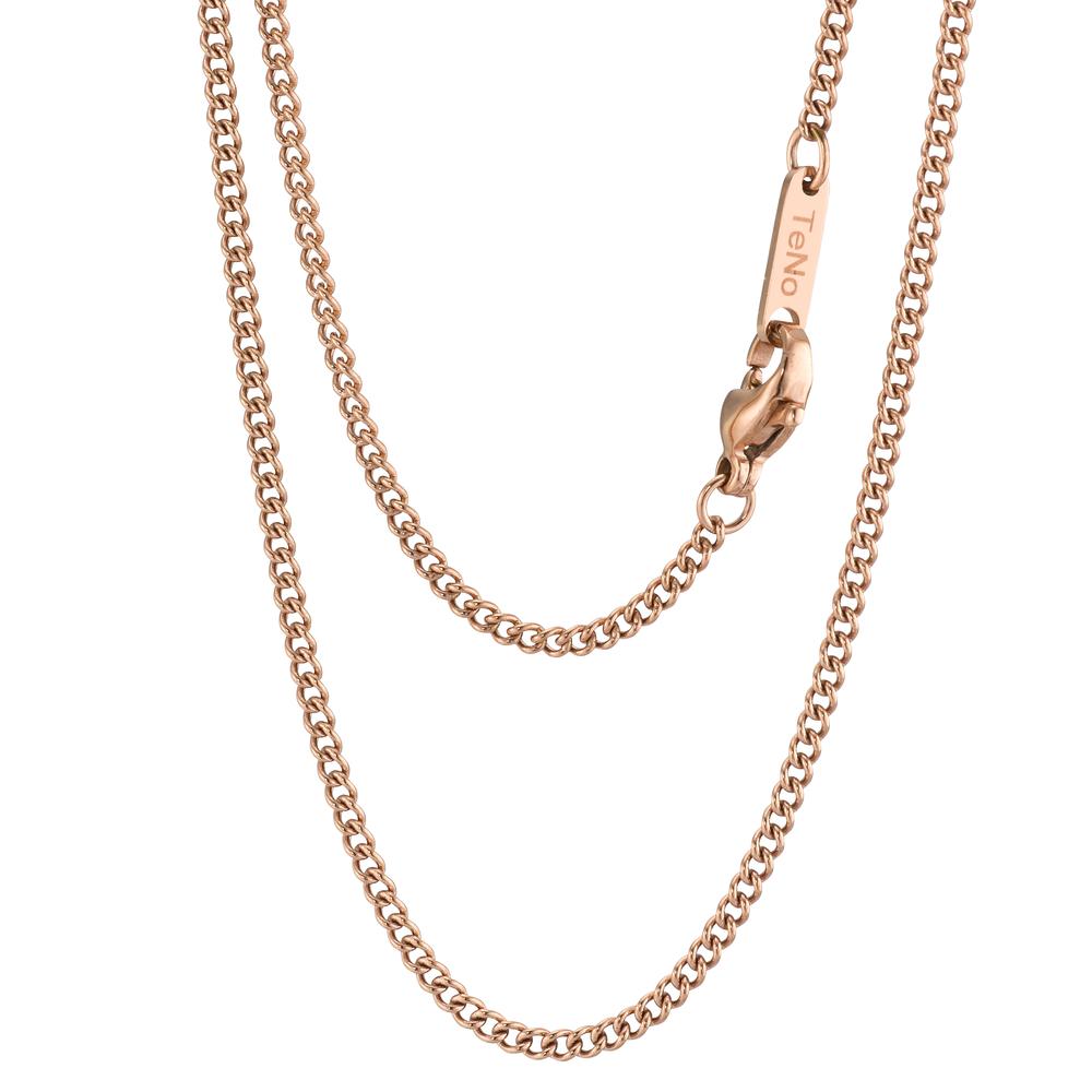 Halskette Die TeNo "Essential" Kette in der Farbe Roségold ist aus feingliedrigen, aber sehr robusten Edelstahl-Kettengliedern gefertigt. Diese zeitlos schöne Kette ist vielfältig einsetzbar und kann sowohl mit als auch ohne Anhänger getragen werden. Ob einzeln oder im Ketten-Layering - sie ist ein vielgeschätztes Basic, das jeden Look gekonnt aufwertet. Die schlichte Kette passt an alle Anhänger mit einem Ösendurchmesser von 2,8 mm. 