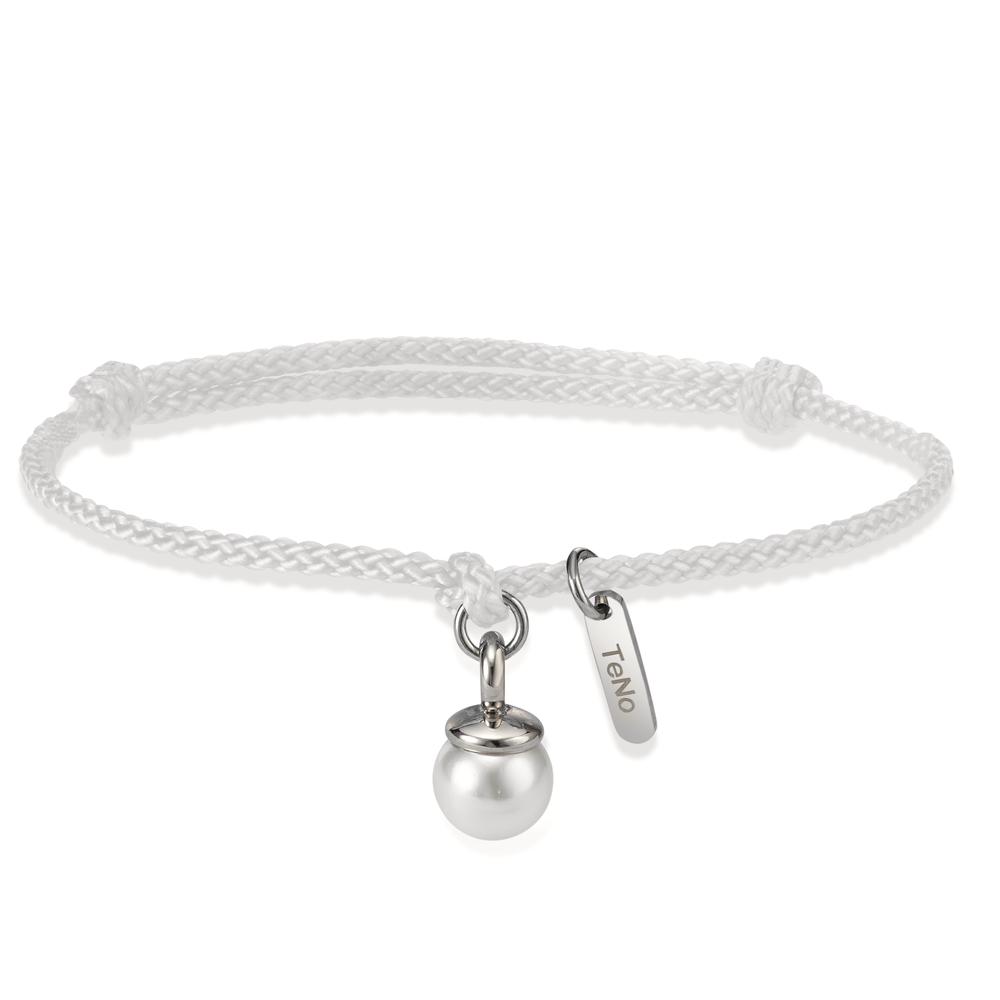 Armband TeNo Pearl Drop Armband Arya mit natürlicher Muschelperle. Das von 16 bis 21 cm größenverstellbare und schneeweiße Arya Armband ist schlicht und elegant. Es lässt sich perfekt alleine, aber auch zusammen mit anderen Armbändern tragen. 