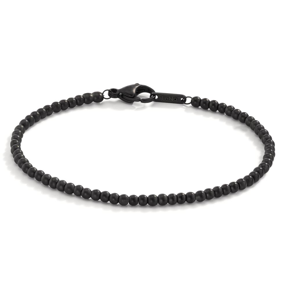 Armband Modernes Herrenarmband aus schwarzem Edelstahl. Die kleinen, mattierten Kugeln verleihen dem Schmuckstück einen maskulinen und zeitlosen Look. Der stabile Karabinerverschluss sorgt für sicheren Halt. Perfekt für den Alltag oder besondere Anlässe. Robust und elegant zugleich.