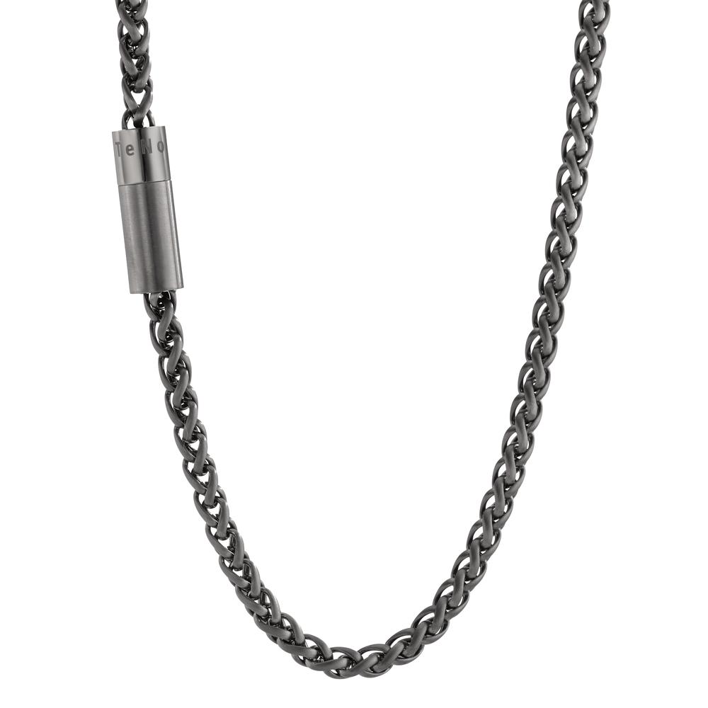 Collier Die in Anthrazit beschichtete TeNo-Heritage-Edelstahlkette besticht durch coole Eleganz und urbane Lässigkeit. Im Mittelpunkt des Designs steht der für TeNo so charakteristische Magnetverschluss in glanz-matter Optik. Unaufdringlich und praktisch verschliesst er die Gliederkette durch seinen extra starken Magnetkern und macht diese Kette zu einem stilvollen Begleiter im Alltag. 