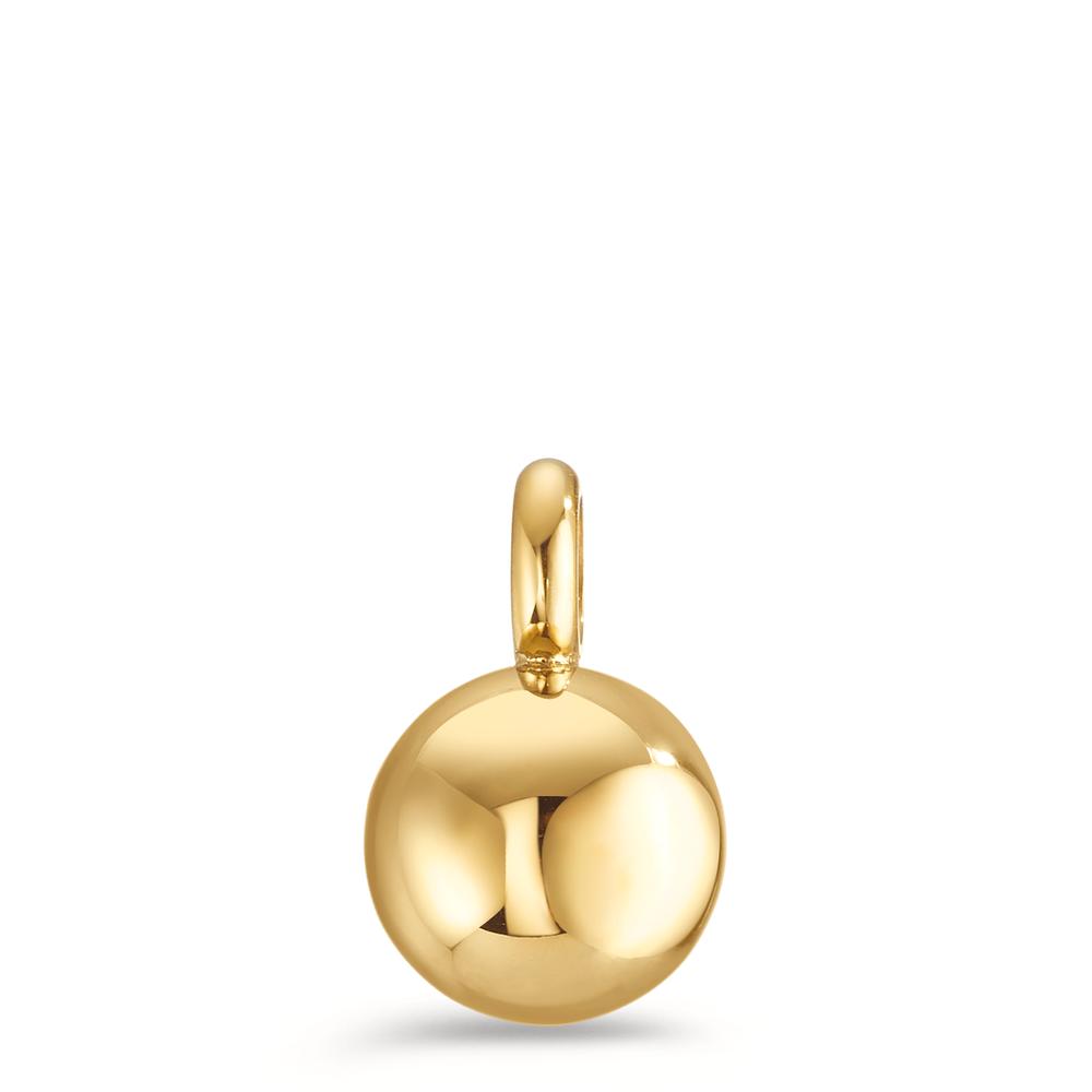 Anhänger Der schlichte Kugel Charm-Anhänger Bola in Gold aus glänzendem Edelstahl kann nach Lust und Laune mit anderen TeNo Design Anhängern kombiniert werden. Wunderschön auch separat als eleganter Eyecatcher an feinen Ketten und Armbändern sowie an unseren Basic Creolen - für alle Verschlüsse bis zu 2,9 mm Durchmesser geeignet. 