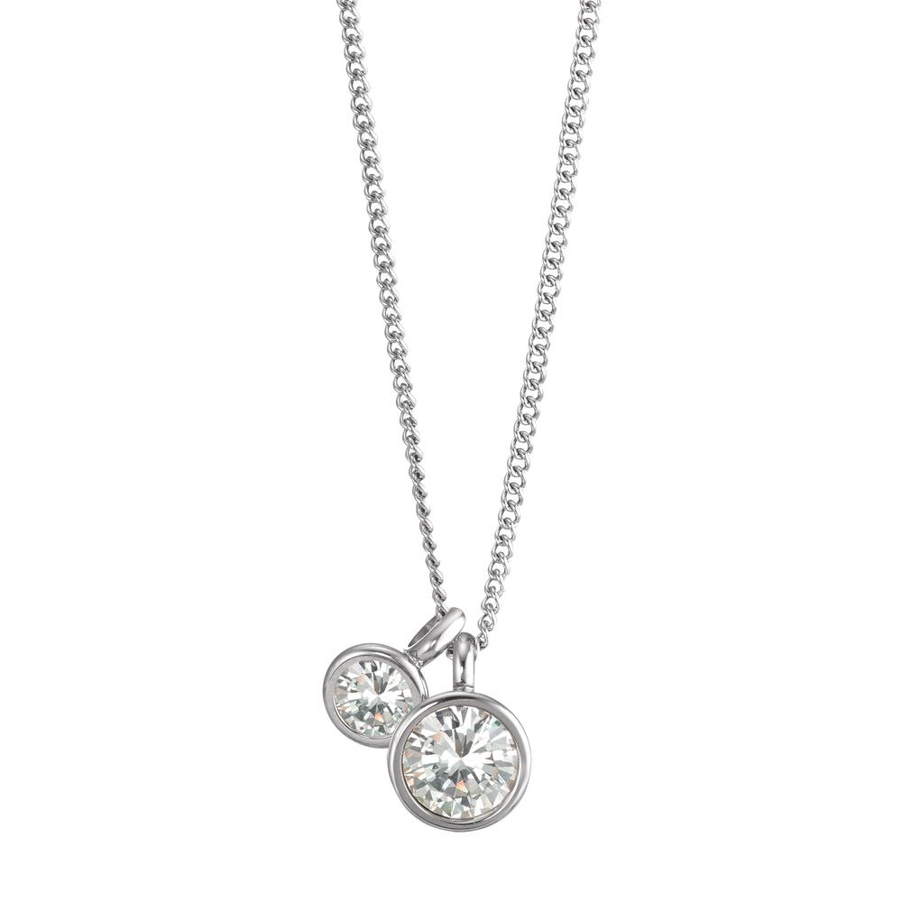 Halskette mit Anhänger Dieses, alle Moden überdauernde und vielfältig kombinierbare, Kettenset "Joy" von TeNo Design besteht aus einer feinen Gliederkette in glänzendem Edelstahl und zwei funkelnden Charm-Anhängern. Die elegante und stilsichere Kombination bringt jeden Look gekonnt zum Strahlen. Mehr Farbe gefällig: Die, in vielen Farbtönen, auch separat, erhältlichen Charm-Anhänger können nach Lust und Laune ausgetauscht werden.  593940,593939,595241