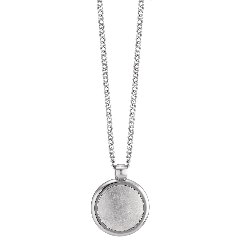 Halskette mit Anhänger Elegante Damen-Halskette aus hochwertigem Edelstahl mit rundem Anhänger. Zeitloses Design, das sich vielseitig kombinieren lässt und jedes Outfit stilvoll ergänzt. Robust, hautfreundlich und ideal für den täglichen Gebrauch oder besondere Anlässe. Ein schönes Geschenk! 594253,595252
