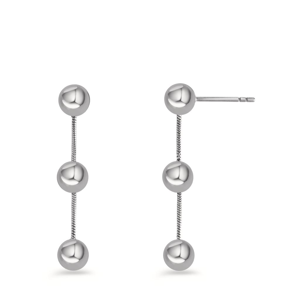 Ohrhänger Diese eleganten Ohrhänger von TeNo aus Deutschland verbinden minimalistisches Design mit raffinierter Bewegung. Die feine Schlangenkette hält die polierten Edelstahl-Kugeln, die sanft mitschwingen und das Licht stilvoll reflektieren. Die klaren Linien und der edle Glanz verleihen den Ohrringen zeitlose Modernität, während der hochwertige Edelstahl für Langlebigkeit und angenehmen Tragekomfort sorgt. Perfekt für alle, die puristisches Design mit dynamischer Eleganz schätzen - ein vielseitiges Schmuckstück für Alltag und besondere Anlässe.

 