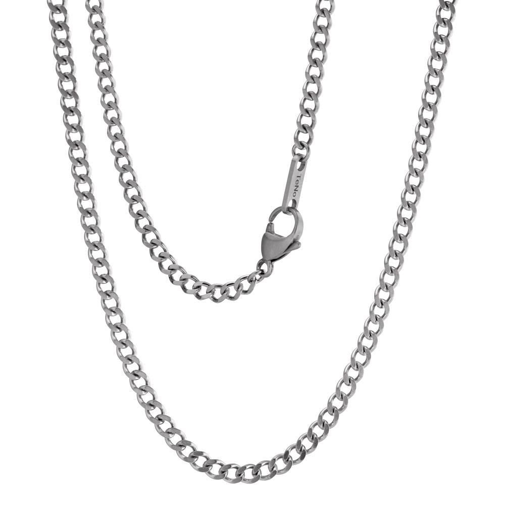 Halskette Diese modische Panzerkette von TeNo ist ein stylisches Accessoire, gefertigt aus hochwertigem Edelstahl mit fein satinierter Oberfläche. Es wird von Damen und Herren gleichermassen gern getragen und ist vielseitig kombinierbar. Der robuste Karabinerverschluss hält das Collier sicher am Hals und ist für alle Kettenanhänger mit einem Ösendurchmesser von 3,9 mm geeignet. 