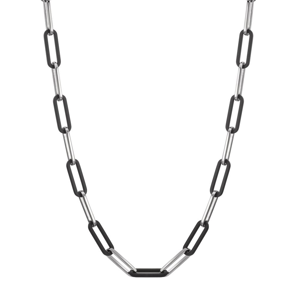 Collier Für ein Statement zwischen Coolness und Eleganz: Mit ihrem minimalistischen Stil und ihrer raffinierten Schlichtheit beeindruckt die TeNo Soho Chain aus glänzendem Edelstahl mit ultraleichtem matten Carbon durch starke Identität. Inspiriert vom gleichnamigen New Yorker Szene- und Künstlerviertel der 1960 er Jahre steht die für Soho so typische Architektur aus arkadenförmig gestalteten Fensterrahmen für einen charaktervollen und zeitlosen Stil.  