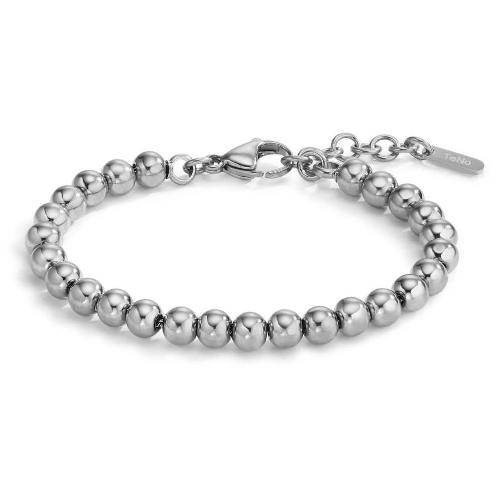 Armband Lässig, modern und zeitlos: Das handgearbeitete BOLA Silver Armband ist ideal geeignet, um jedem Look einen eleganten Touch zu verleihen. Die perfekt runden und in Handarbeit gefertigten Kugeln legen sich immer flexibel um das Handgelenk, da sie auf einer Edelstahlkette - mit in der Länge verstellbarem Verschluss - angebracht sind. Das Armband eignet sich prima für ein trendstarkes Layering und kann vielseitig gestylt werden. 