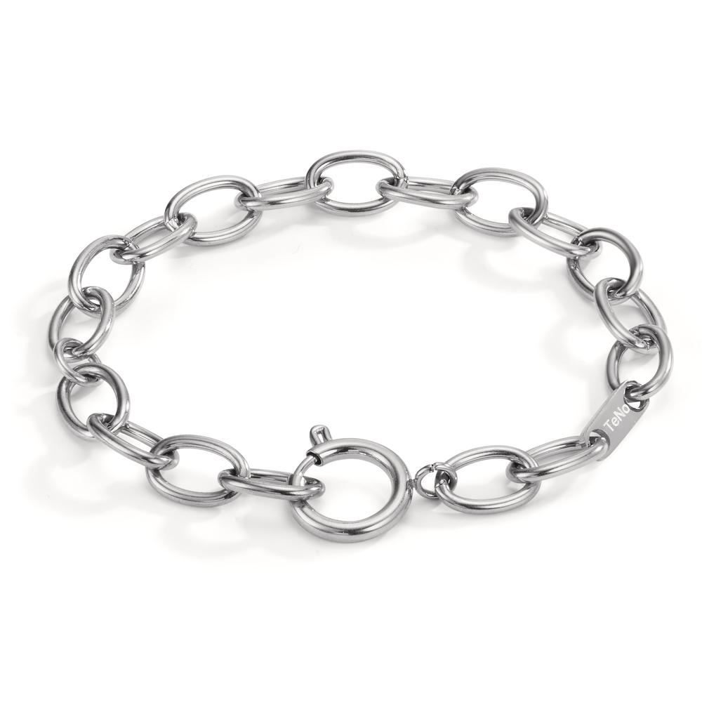 Armband Klare Linien und weiche Formen bestimmen den zeitlosen Stil dieses Kettenarmbandes ESTELLE von TeNo Design. Hochwertiger und recycelter Edelstahl machen aus dem von Hand gefertigten Armband ein langlebiges und nachhaltiges Schmuckstück, das je nach Anlass zu unterschiedlichen Stylingmöglichkeiten von rockig bis elegant getragen werden kann. 