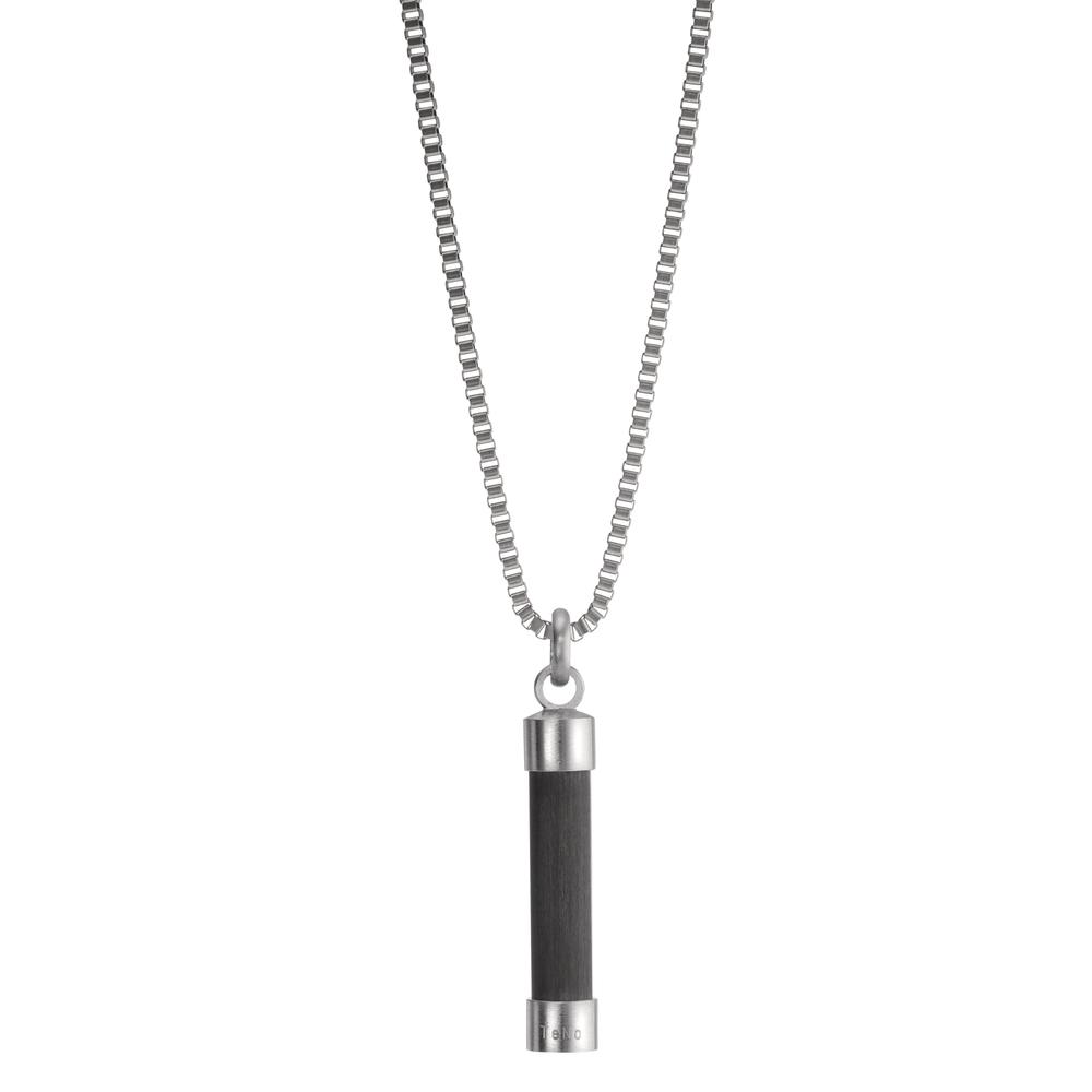Halskette mit Anhänger Individuell, markant und kombinierbar: Mit der Pendulum-Halskette aus Carbon mit Edelstahl fällt es leicht, ein lässiges, aber stilvolles Statement zu setzen. Sie ist auch eine ideale Basis, um sie mit dazu passenden Gravuranhängern und TeNo-Signature-Coins mit individueller Symbolik zu individualisieren. 