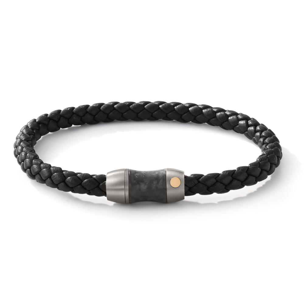 Armband Erlebe mit diesem TX Armband ein Design, das Ruhe ausstrahlt und dich stilsicher durch den Tag führt. Titan und 18 Karat Gelbgold stehen in ausgewogenem Kontrast zueinander und wirken selbstverständlich zusammen. Das feine italienische Leder bringt Bewegung ins Gesamtbild und sorgt für angenehmen Tragekomfort. Der integrierte TeNo Safe Lock hält sicher, ohne sich in den Vordergrund zu drängen. Für Alltag und besondere Anlässe. In der TeNo Black Box mit internationaler Garantie. 60298/211/000/7251